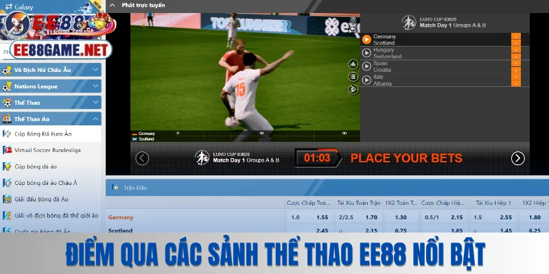 Điểm qua các sảnh cược thể thao bùng nổ nhất hiện nay